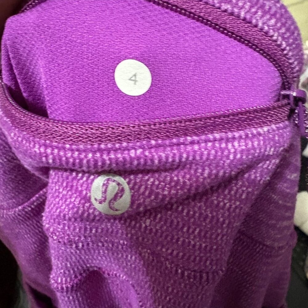 RARE Lululemon Speed Tight IV Rulu Herringbone Violet Full Length Leggings 4 - Picture 10 of 10